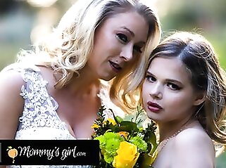 MOMMY'S GIRL - Bridesmaid Katie Morgan Bangs Hard Her Stepdaughter Coco Lovelock Before Her Wedding blonde hairy